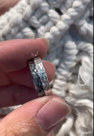 Mindful Hammered Silver Ring Workshop, Kid and Couple Friendly