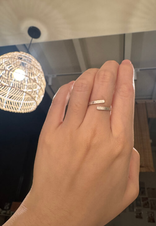 Mindful Hammered Silver Ring Workshop, Kid and Couple Friendly