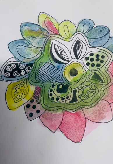 Mindful Watercolour and Zendoodle Workshop with Sound Healing