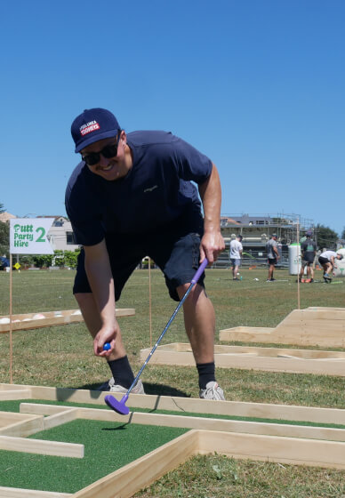 Portable Mini Golf Experience for Corporate Events