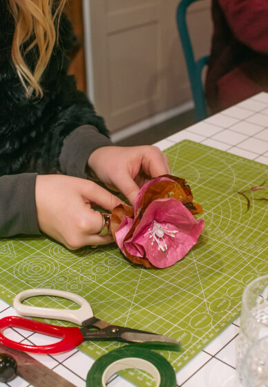 Mini Paper Flower Bouquet Workshop
