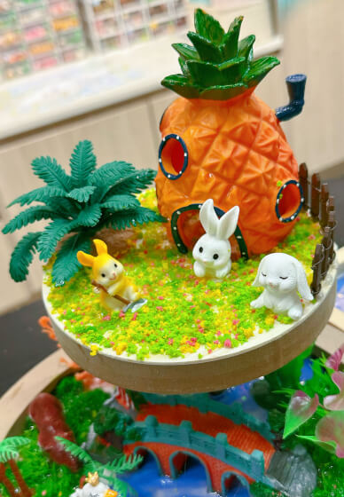 Miniature Wonderland Workshop with Crystal Resin Finish