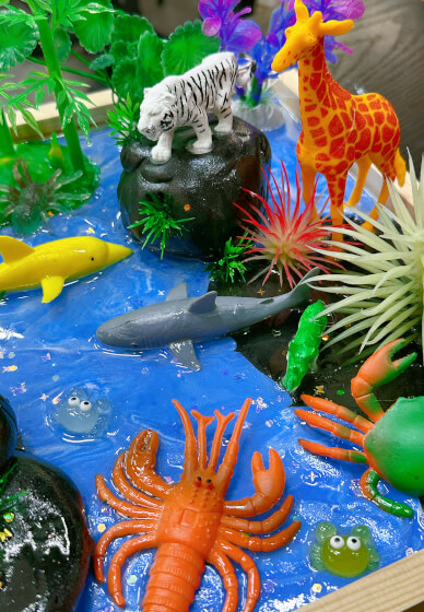 Miniature Wonderland Workshop with Crystal Resin Finish