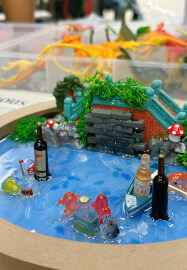 Miniature Wonderland Workshop with Crystal Resin Finish