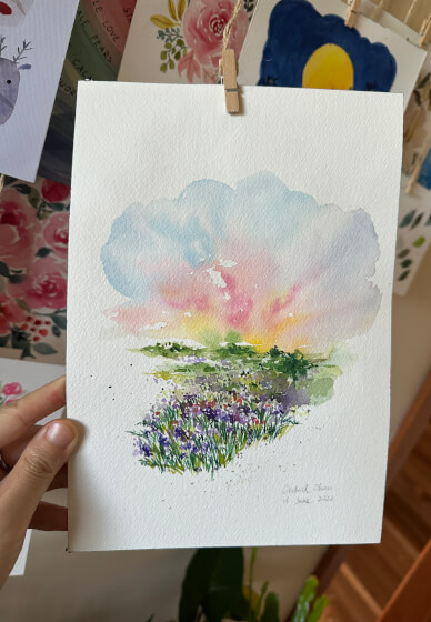 Minimalist Watercolour Landscape Painting Workshop