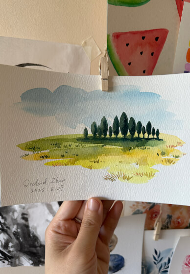 Minimalist Watercolour Landscape Painting Workshop