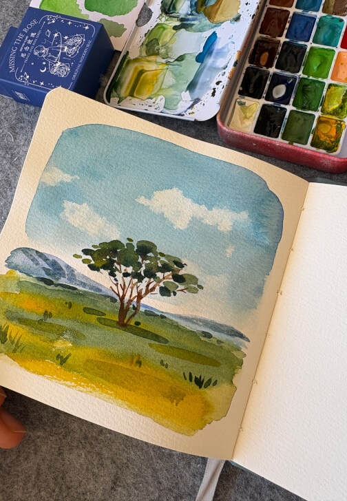 Minimalist Watercolour Landscape Painting Workshop