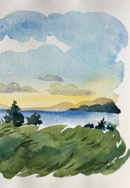 Minimalist Watercolour Landscape Painting Workshop
