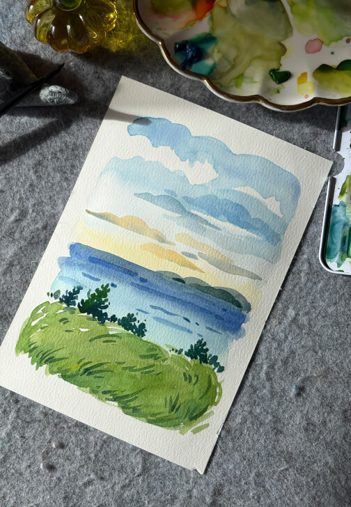 Minimalist Watercolour Landscape Painting Workshop