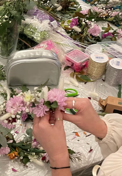 Mobile Flower Crown Workshop