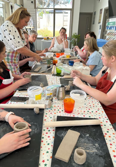 Mobile Hand Building Pottery Workshop