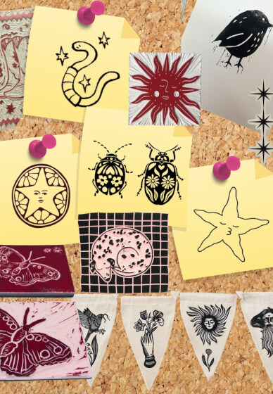 Mobile Lino Print Class for Beginners