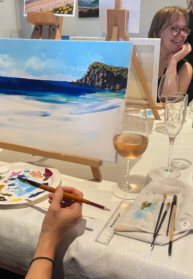 Mobile Paint and Sip Class
