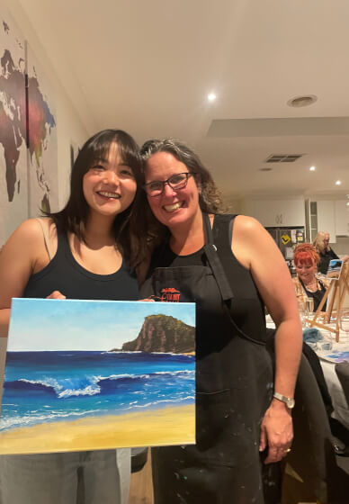 Mobile Paint and Sip Class