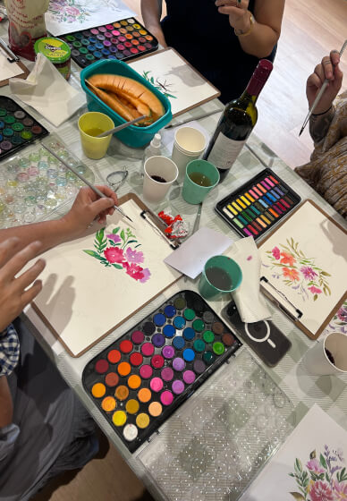 Mobile Paint and Sip Class