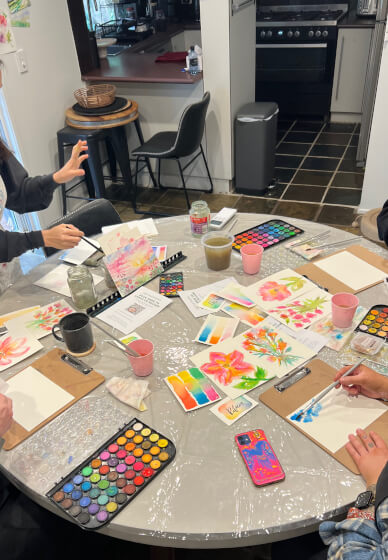 Mobile Paint and Sip Class