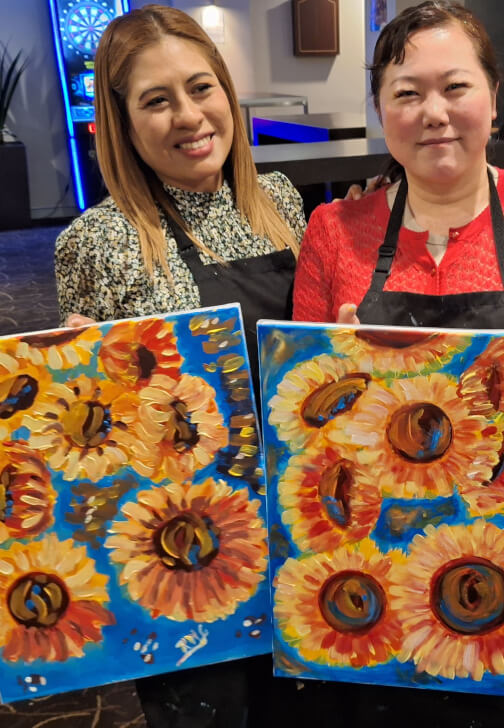Mobile Paint and Sip Class Orange