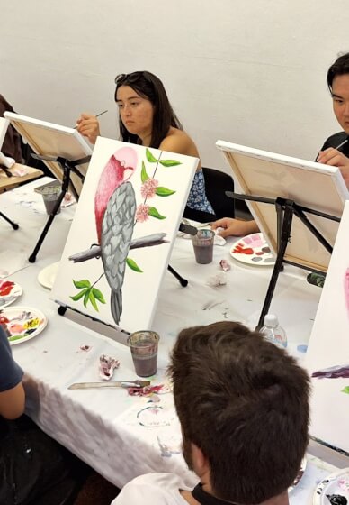 Mobile Paint and Sip Class Orange