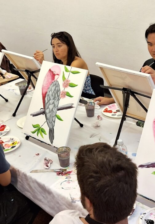 Mobile Paint and Sip Class Orange