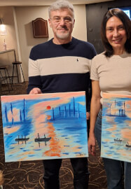 Mobile Paint and Sip Class Orange