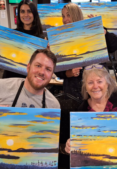 Mobile Paint and Sip Class Orange