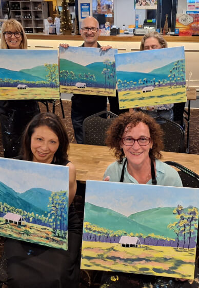 Mobile Paint and Sip Class Orange