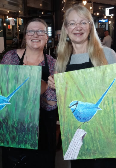 Mobile Paint and Sip Class Orange