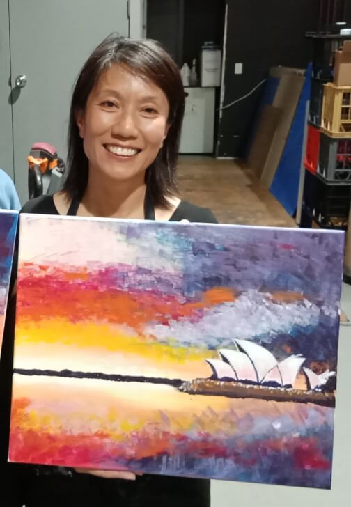 Mobile Paint and Sip Class Orange
