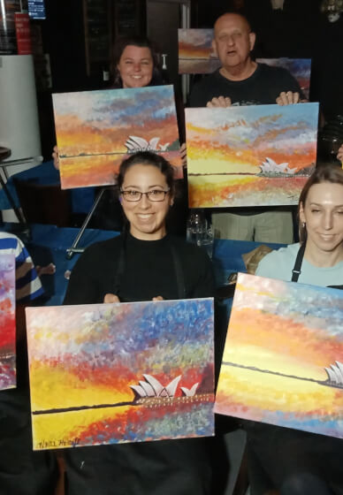 Mobile Paint and Sip Class Orange