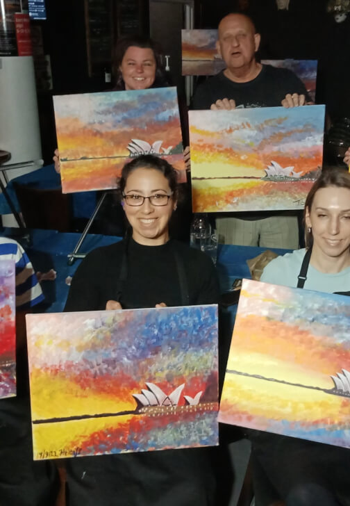 Mobile Paint and Sip Class Orange