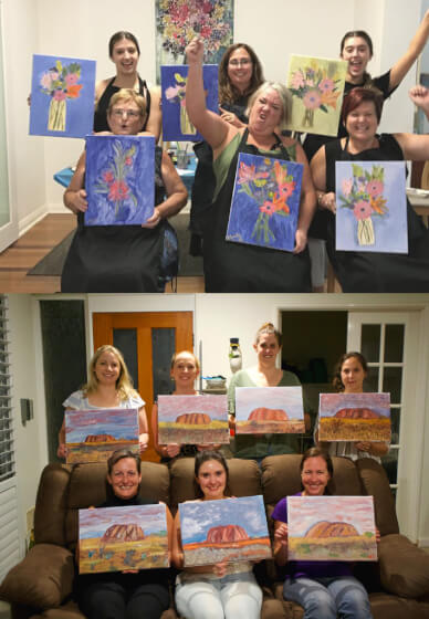Mobile Paint and Sip Class Perth | Events | ClassBento