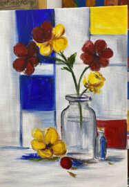 Mondrian-Inspired Still Life Paint and Sip Class