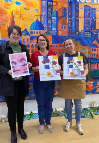 Mondrian-Inspired Still Life Paint and Sip Class