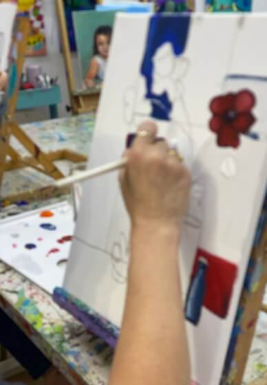 Mondrian-Inspired Still Life Paint and Sip Class