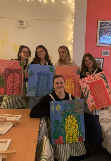 Morroccan Doorway Paint and Sip Evening