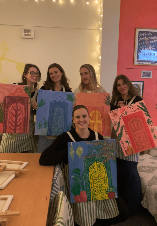 Morroccan Doorway Paint and Sip Evening