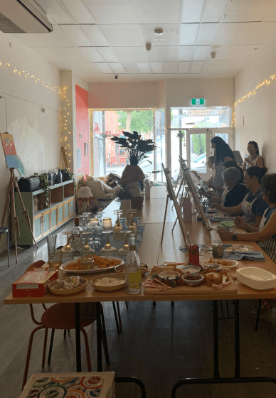 Morroccan Doorway Paint and Sip Evening