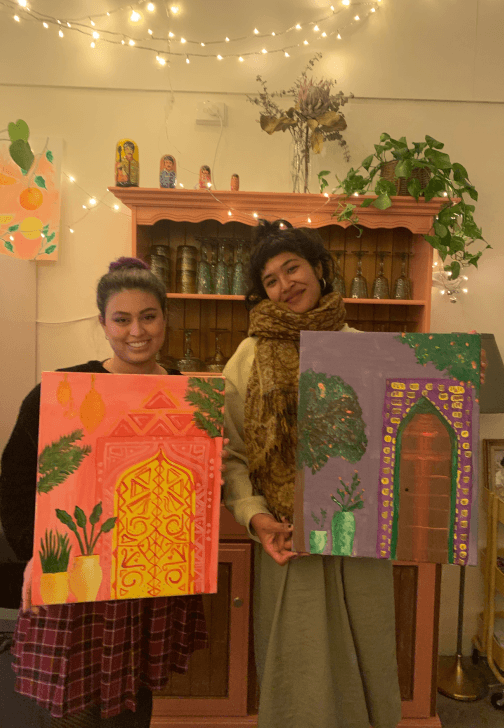 Morroccan Doorway Paint and Sip Evening