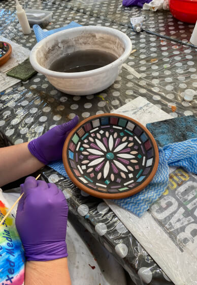 Mosaic Bee Bath Workshop
