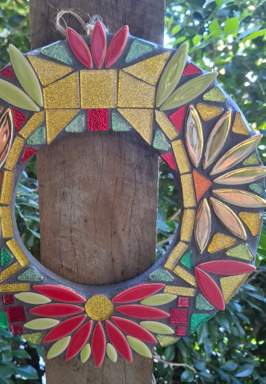 Mosaic Christmas Wreath Workshop