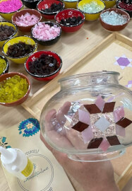 Mosaic Glass Candle Holder Workshop