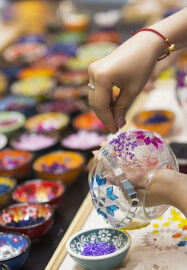 Mosaic Lamp Making Class