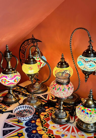 Mosaic Lamp Making Class