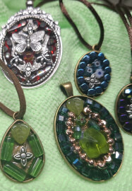Mosaic Necklace and a Heart Shaped Trinket Box Workshop
