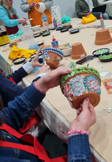 Mosaic Planter Making Workshop for Beginners