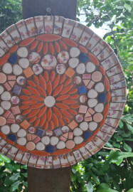 Mosaic Wall Hanging Workshop Using Crockery
