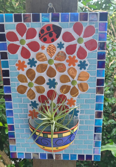 Mosaic Workshop: Half Cup Planter