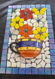 Mosaic Workshop: Half Cup Planter