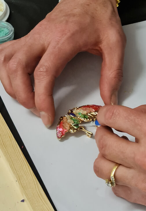 Mother of Pearl Inlay Brooch Making Workshop