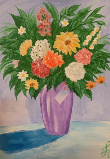 Mothers' Day Bouquet Paint and Sip Event